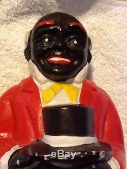 Old Antique Cast Iron UNCLE REMOSE Black African American Piggy Bank. 11