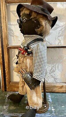 Old / Vintage African American Black Americana Grandpa Farmer Folk Art Rag Doll