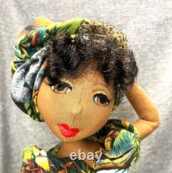 Omalara #410 Black African-American- 19''-20'' -#Doll-#handmade