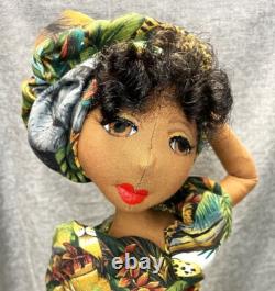Omalara #410 Black African-American- 19''-20'' -#Doll-#handmade