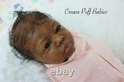 Ooak Reborn Preemie Baby Girl Doll Africn American Black Baby Ethnic Biracial