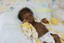 Ooak Reborn Preemie Baby Girl Doll Africn American Black Baby Ethnic Biracial