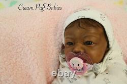 Ooak Reborn Preemie Baby Girl Doll Africn American Black Baby Ethnic Biracial