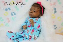 Ooak Reborn Preemie Baby Girl Doll Africn American Black Baby Ethnic Biracial