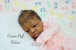 Ooak Reborn Preemie Baby Girl Doll Africn American Black Baby Ethnic Biracial