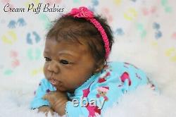 Ooak Reborn Preemie Baby Girl Doll Africn American Black Baby Ethnic Biracial