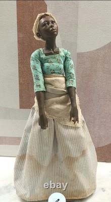 Ooak Tall Rare Hyperrealistic African American Black Art Clay Doll Mark Dennis