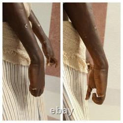 Ooak Tall Rare Hyperrealistic African American Black Art Clay Doll Mark Dennis