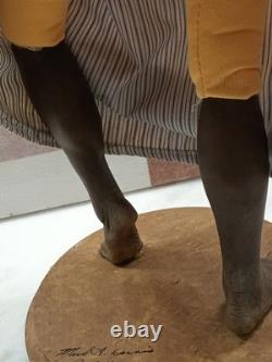 Ooak Tall Rare Hyperrealistic African American Black Art Clay Doll Mark Dennis