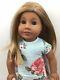 Opal Custom OOAK African American Girl Doll Addy Mold Blonde Wig Blue Eyes