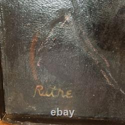 Orig Painting African American Women Black Americana Folk Art Ruthe Ruth McCann