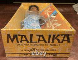 Original 1969 Vintage SHINDANA Black MALAIKA Doll very scarce In Box