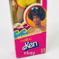 Original 1981 Barbie's Friend African American Sunsational Malibu Ken 3849 Afro