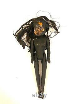 Original African American Black Tar Barbie Art Painting