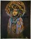 Original African American Painting Oil Pastel Unframed Signed Black Art