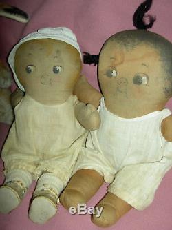 PAIR CHOCOLATE DROP & DOLLY DINGLE, G. DRAYTON dolls, Georgene Averill Hendren