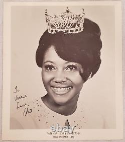 Pageant Signed Photo 1971 MISS INDIANA PATRICIA PATTERSON, African American/Black