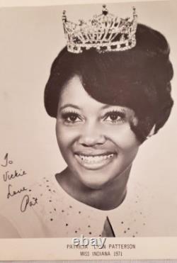 Pageant Signed Photo 1971 MISS INDIANA PATRICIA PATTERSON, African American/Black