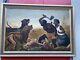 Painted In 1880 African American Black Americana Cotton Picking Painting SIGNED