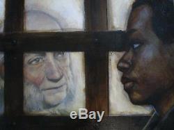 Paul Lee Painting African American Black Americana Antique Style Illustration