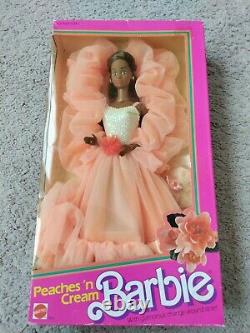 Peaches n Cream African American Barbie Doll #9516 NIB 1984 Mattel
