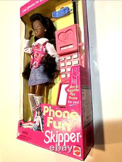 Phone Fun Skipper Barbie African American Doll Vintage Mattel 14313 New? NRFB