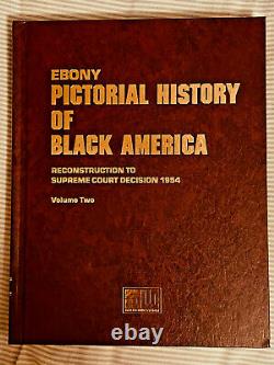 Pictorial History of Black America By Ebony 3 Volume Sets NEW 1971 1st Edition