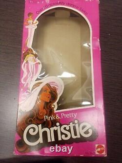 Pink and Pretty Christie black Mattel Barbie withbox, 1981, preowned