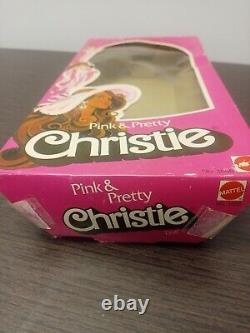 Pink and Pretty Christie black Mattel Barbie withbox, 1981, preowned