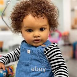 Pinky 26 Inch Reborn Toddler Baby Doll Black Boy Lifelike African American Newbo
