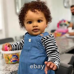 Pinky 26 Inch Reborn Toddler Baby Doll Black Boy Lifelike African American Newbo
