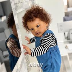 Pinky 26 Inch Reborn Toddler Baby Doll Black Boy Lifelike African American Newbo