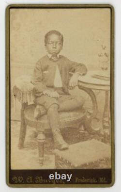 Preppy African American Boy 1880 Posh Wealthy Handsome Boujie Black Man Photo