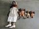 Primitive Style African American Folk Art Dolls