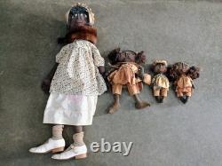 Primitive Style African American Folk Art Dolls