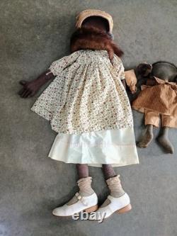 Primitive Style African American Folk Art Dolls