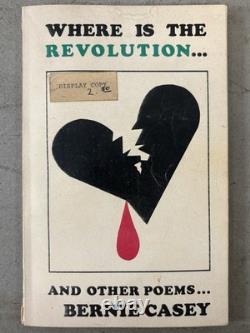 RARE African American BLACK Where Is the REVOLUTION Poetry Book, BERNIE CASEY