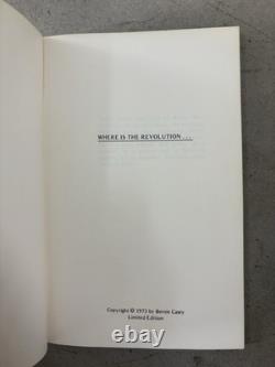 RARE African American BLACK Where Is the REVOLUTION Poetry Book, BERNIE CASEY