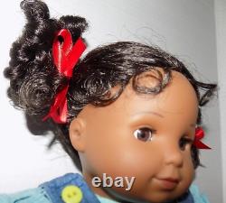 RARE African American Bitty Twin American Girl Baby Doll Black Hair, Denim Meet