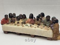 RARE African American Black Last Supper Figurine Jesus Christian Holy Thursday