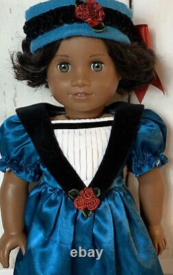 RARE American Girl Cecile African-American Black Doll Cut Hair Green Eyes