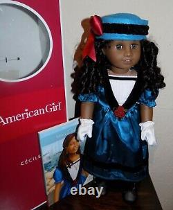 RARE American Girl Cecile African-American Black Doll w Accessories in Box EUC