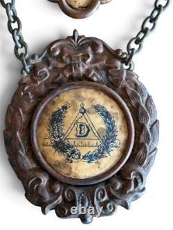 RARE Antique ROYAL KNIGHTS OF KING DAVID AFRICAN AMERICAN BLACK FRATERNAL BADGE