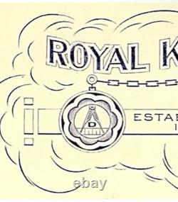 RARE Antique ROYAL KNIGHTS OF KING DAVID AFRICAN AMERICAN BLACK FRATERNAL BADGE