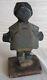 RARE HUBLEY TOPSY African American GIRL Black CAST IRON TOY DOLL DOORSTOP OLD