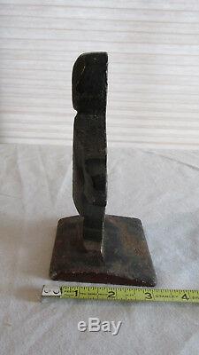 RARE HUBLEY TOPSY African American GIRL Black CAST IRON TOY DOLL DOORSTOP OLD