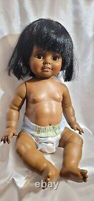 RARE Ideal 24 Baby Crissy Hair Grow Toddler African American Black 1972-73 Doll