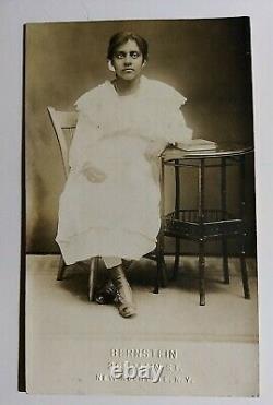 RARE Identified African American Teenage Girl in 2 RPPC Photo Postcards 1910s