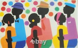 RARE VINTAGE VARNETTE HONEYWOOD HOUSE PARTY ART Black African American