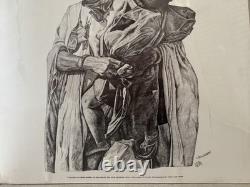 RARE Vintage 1974 African American BLACK ARTS Lithograph, LAWHORN Signed